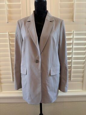 EUC H&M Gray Single-Button Blazer Sz M